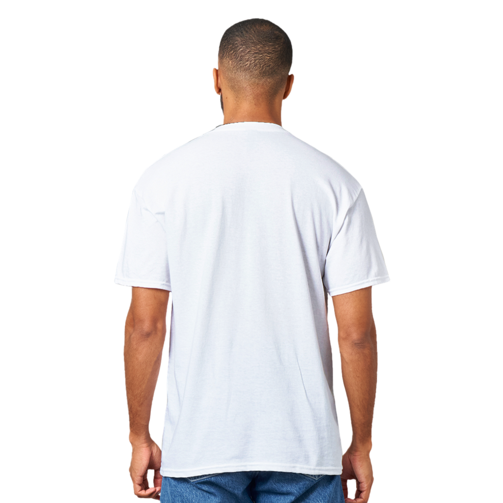 Image of White T-Shirt back side by AK Pattern Studio