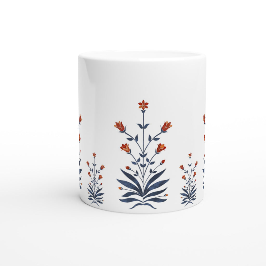 Gulmohar Mughal Floral Ceramic Mug