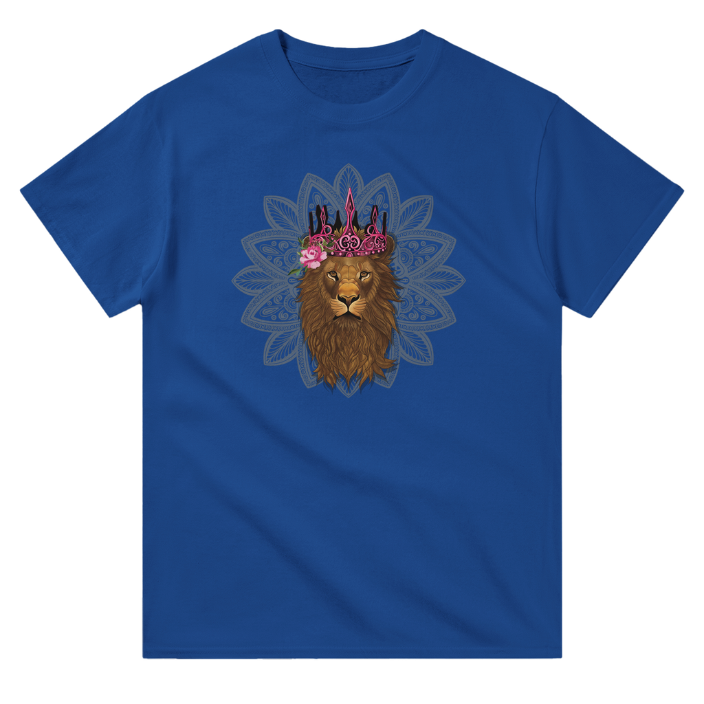 Image of Blue Graphic Tee with Leo Sign by AK Pattern Studio 