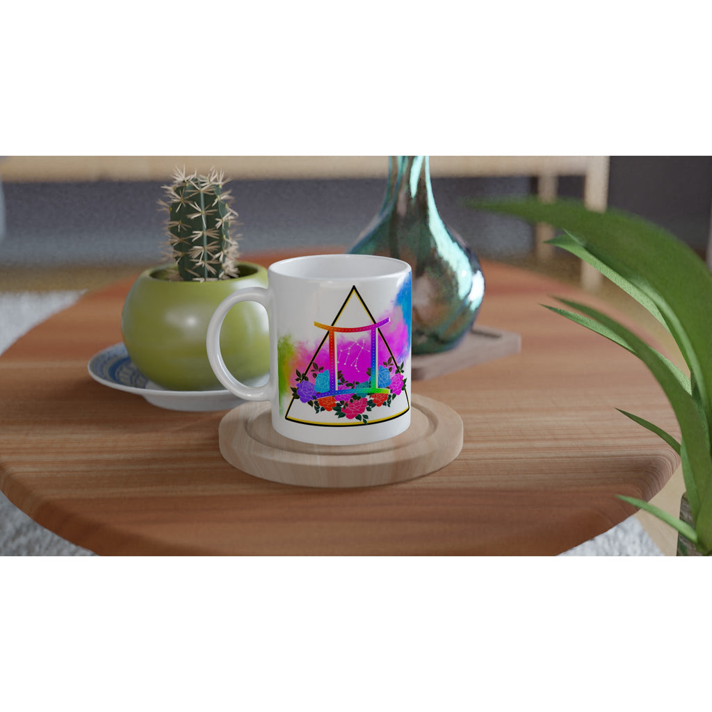 Image of Gemini Sign coffee Mug designed by AK Pattern Studio