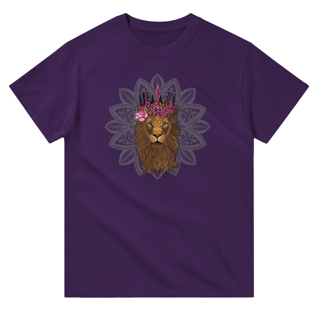 Image of Purple Graphic Tee with Leo Sign by AK Pattern Studio 