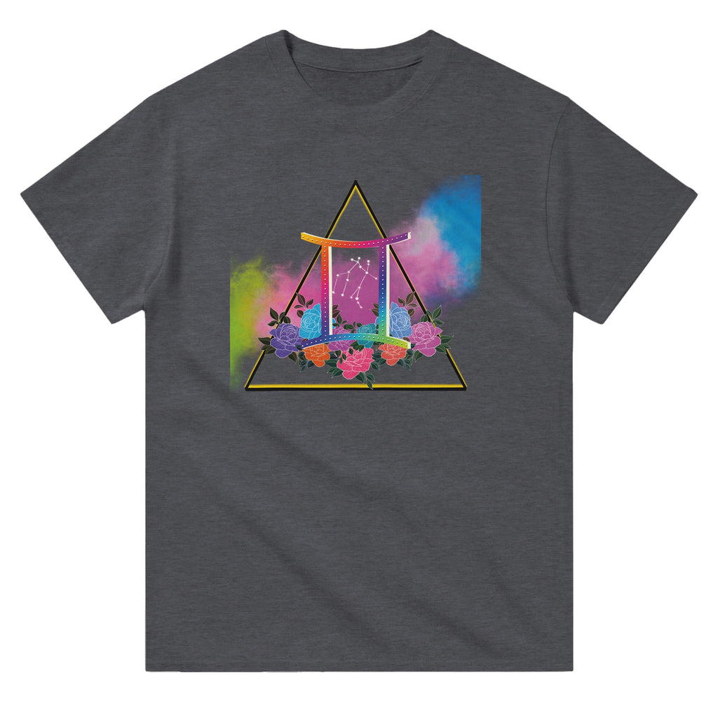 Image of Heather Graphic Tee with Gemini Sign by AK Pattern Studio 